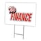 Signmission We Finance Yard Sign & Stake outdoor plastic coroplast window, C-2436 We Finance C-2436 We Finance - alternate 1
